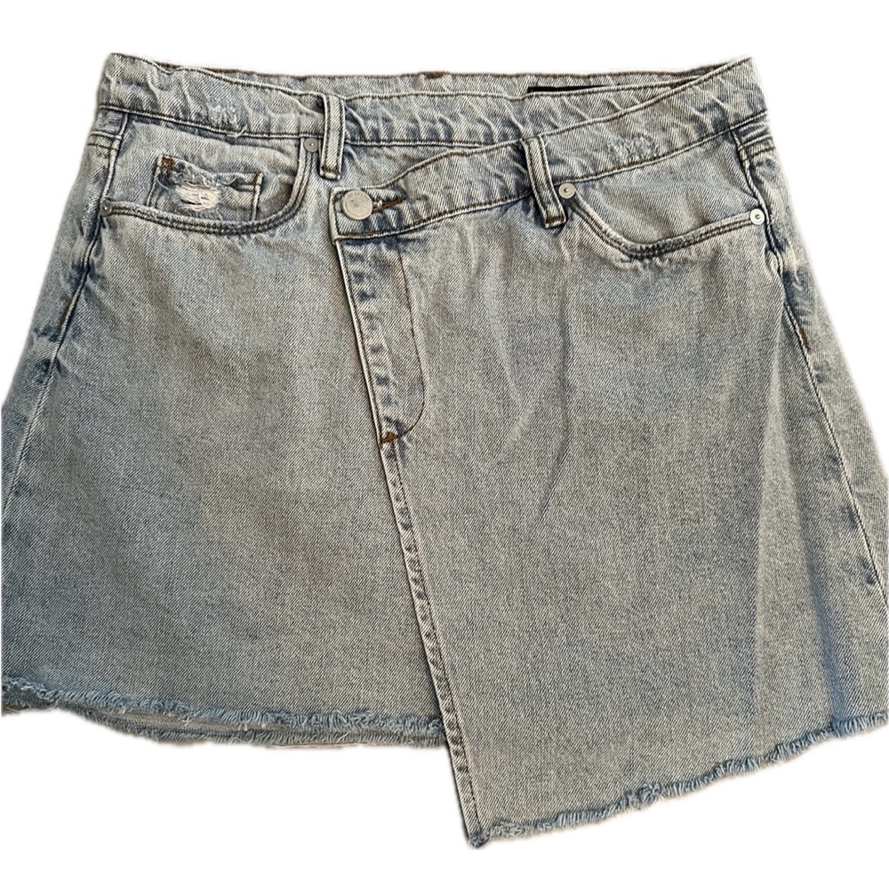 BLANKNYC ASYMMETRIC DENIM SKIRT